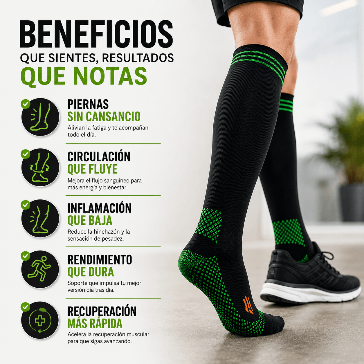 "STEP-FLEX" CALCETIN LARGO DE COMPRESION