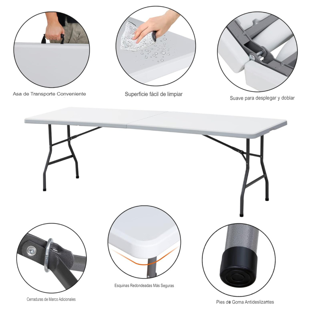 Mesa Móvil Plegable