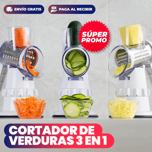 Rallador Giratorio 3 en 1