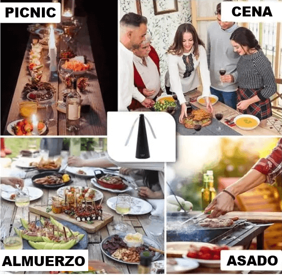 Ventilador Repelente de Moscas De Mesa