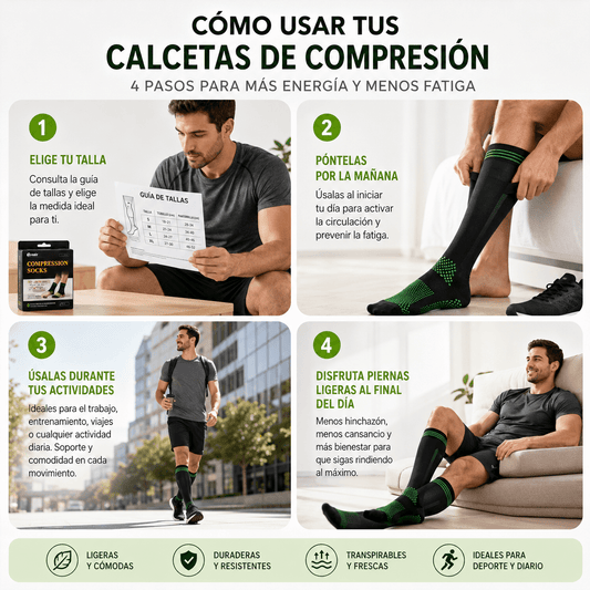 "STEP-FLEX"  CALCETIN LARGO DE COMPRESION