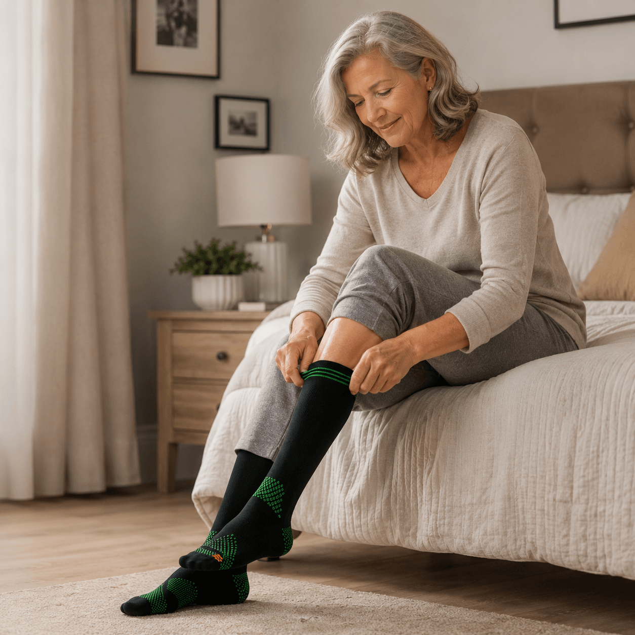 "STEP-FLEX"  CALCETIN LARGO DE COMPRESION