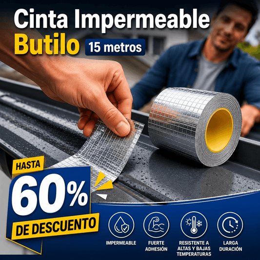 CINTA IMPERMEABLE TAPAGOTERA 15 METROS