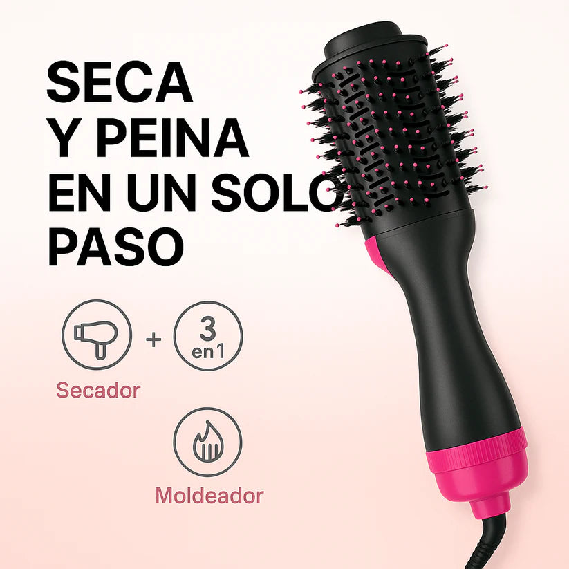 CEPILLO 3 EN 1 ¡SECA, CEPILLA Y ALISA EN UN SOLO PASO!