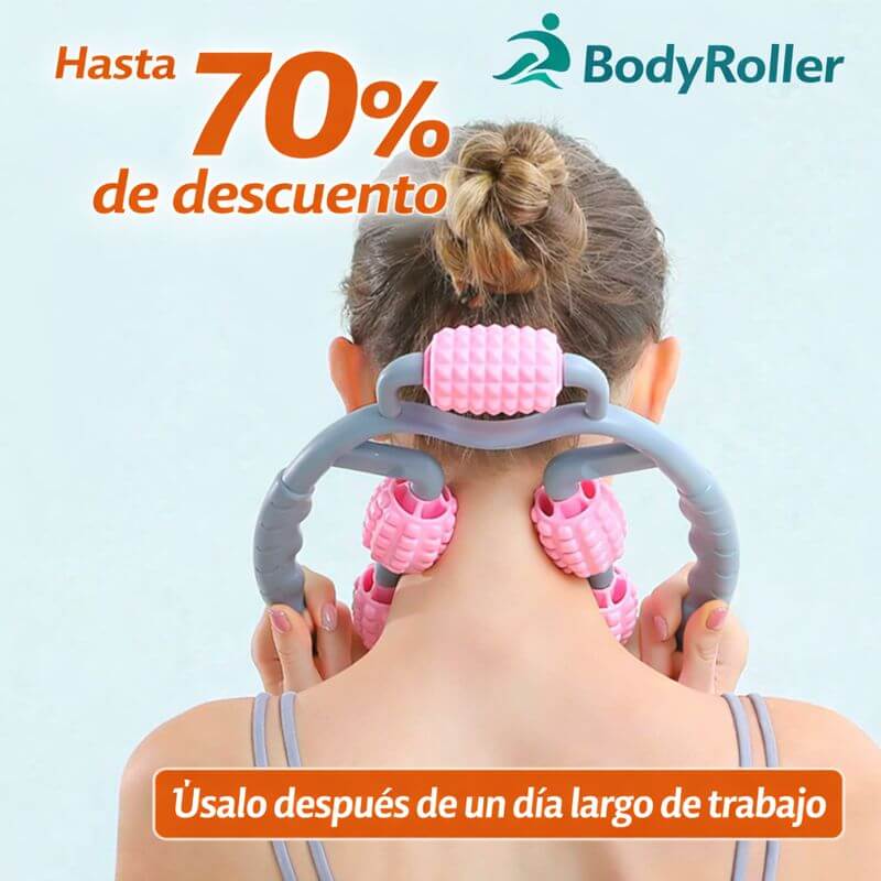 Rodillo masajeador manual