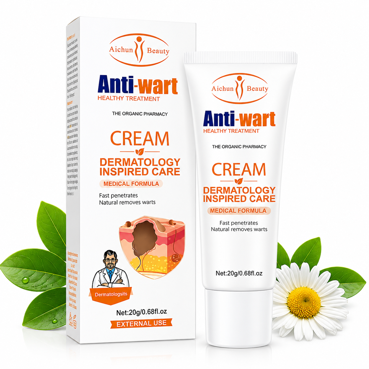Crema Anti-Verrugas Aichun Beauty - Cuidado Dermatologico Localizado