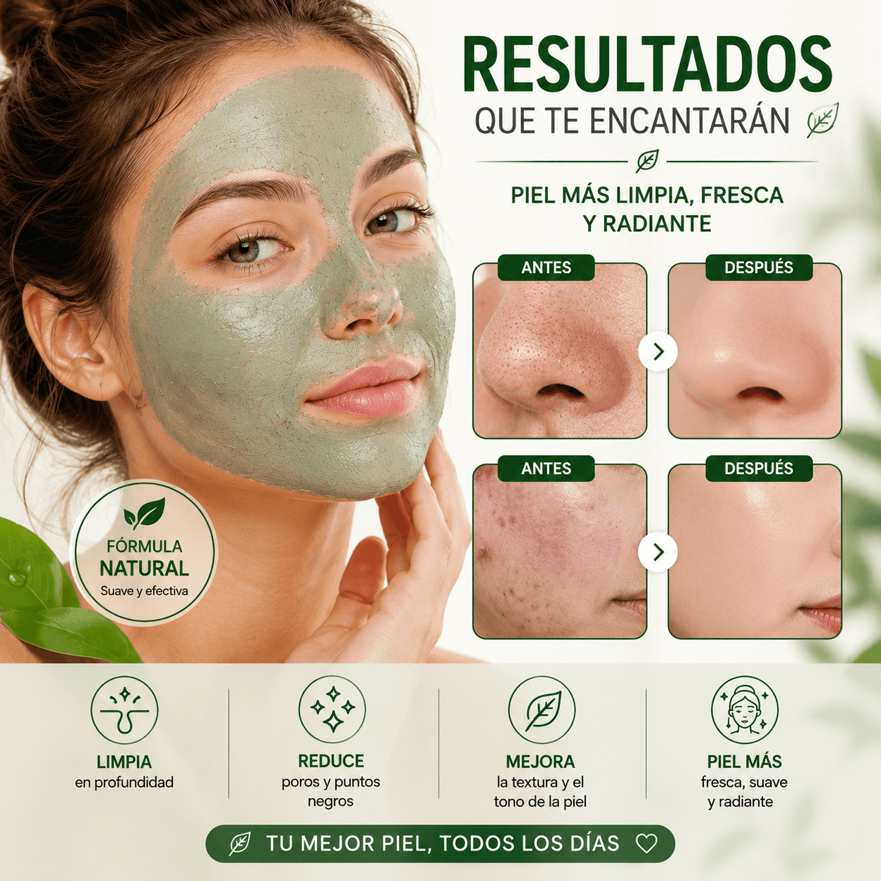 GreenPure - Piel limpia y libre de impurezas en 15 minutos