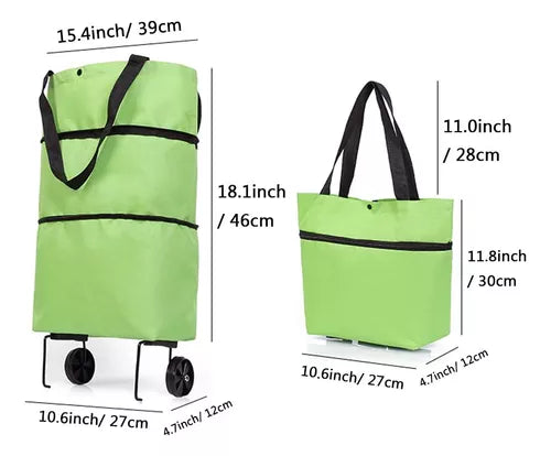 Bolsa Carrito De Compras Con Ruedas
