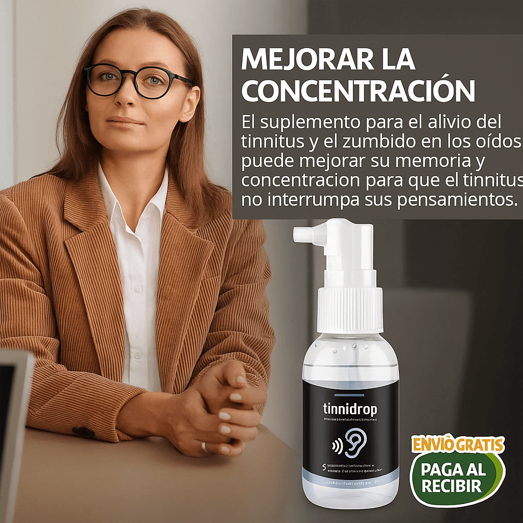 LIMPIADOR DE OIDOS TINNIDROP - ESCUCHA MEJOR, VIVE MEJOR.
