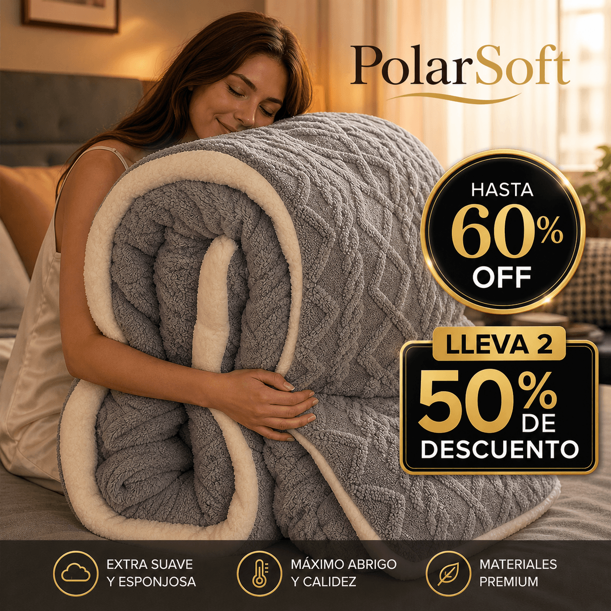 PolarSoft - Frazada premium 180x200cm