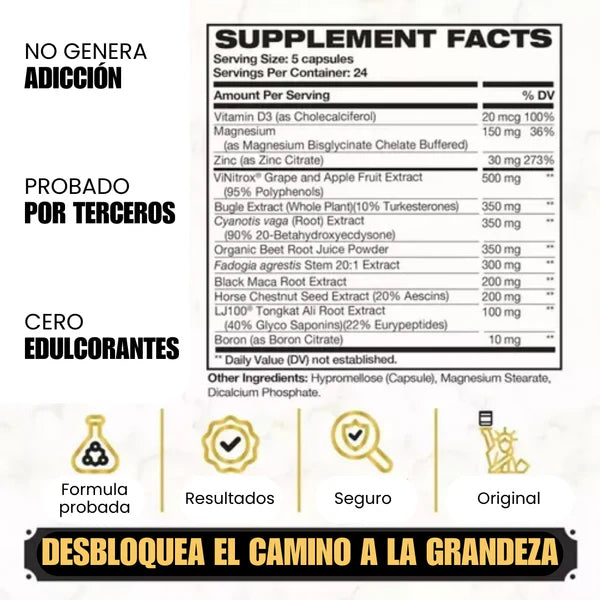 KING MAKER – Suplemento 13-en-1 para Hombres